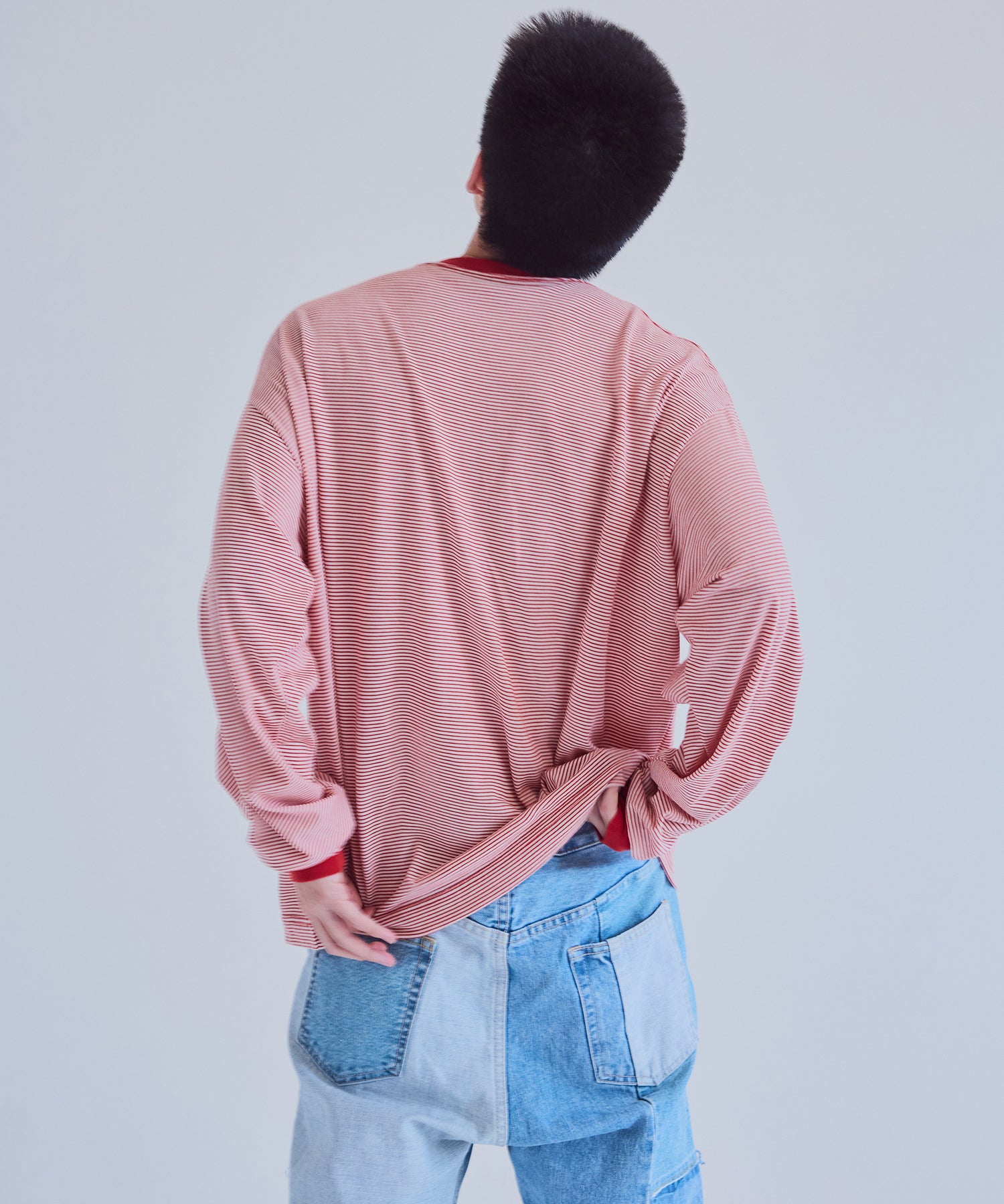 メリノウール ロングスリーブ Tシャツ / RED / ONC MERINO