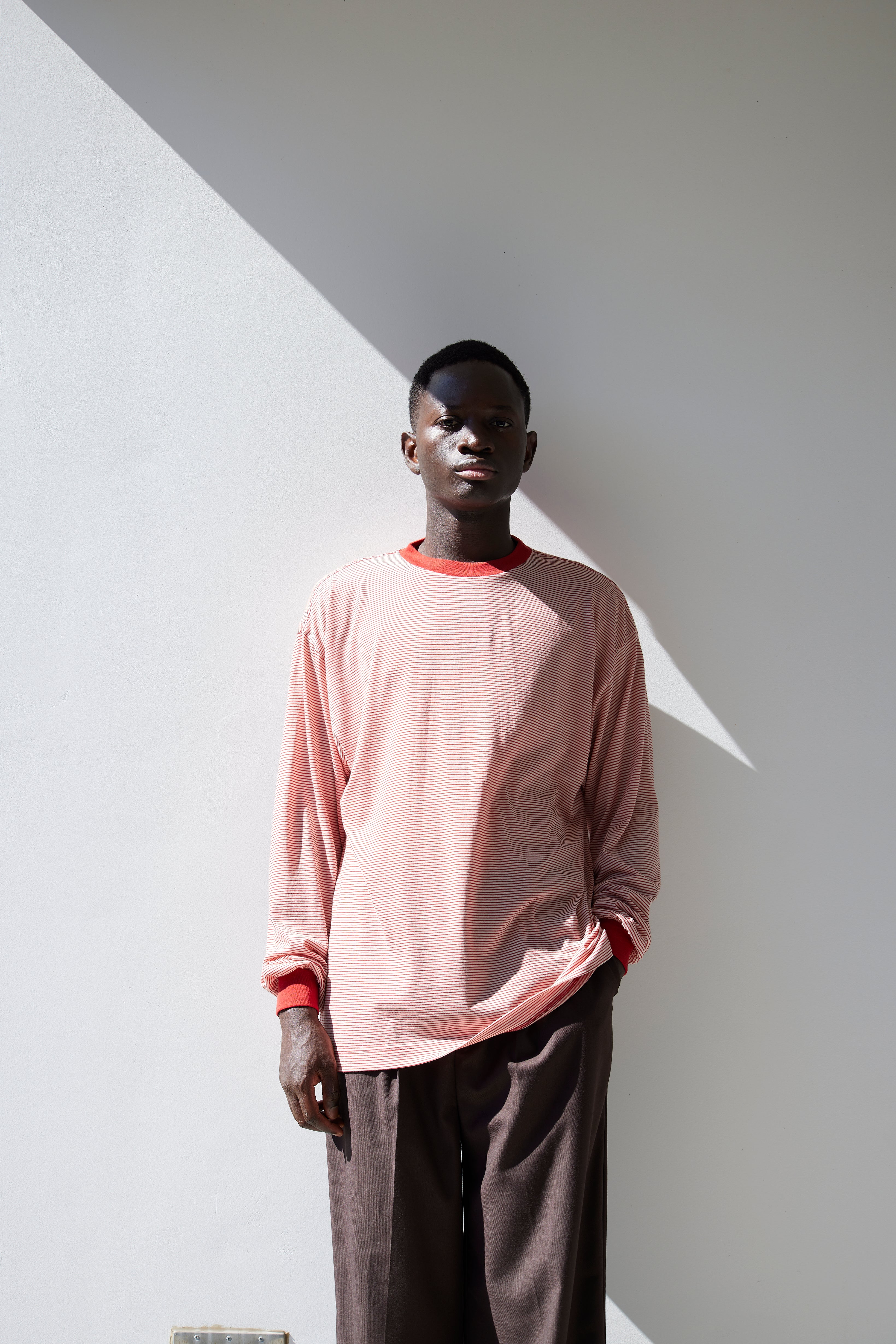 メリノウール ロングスリーブ Tシャツ / RED / ONC MERINO