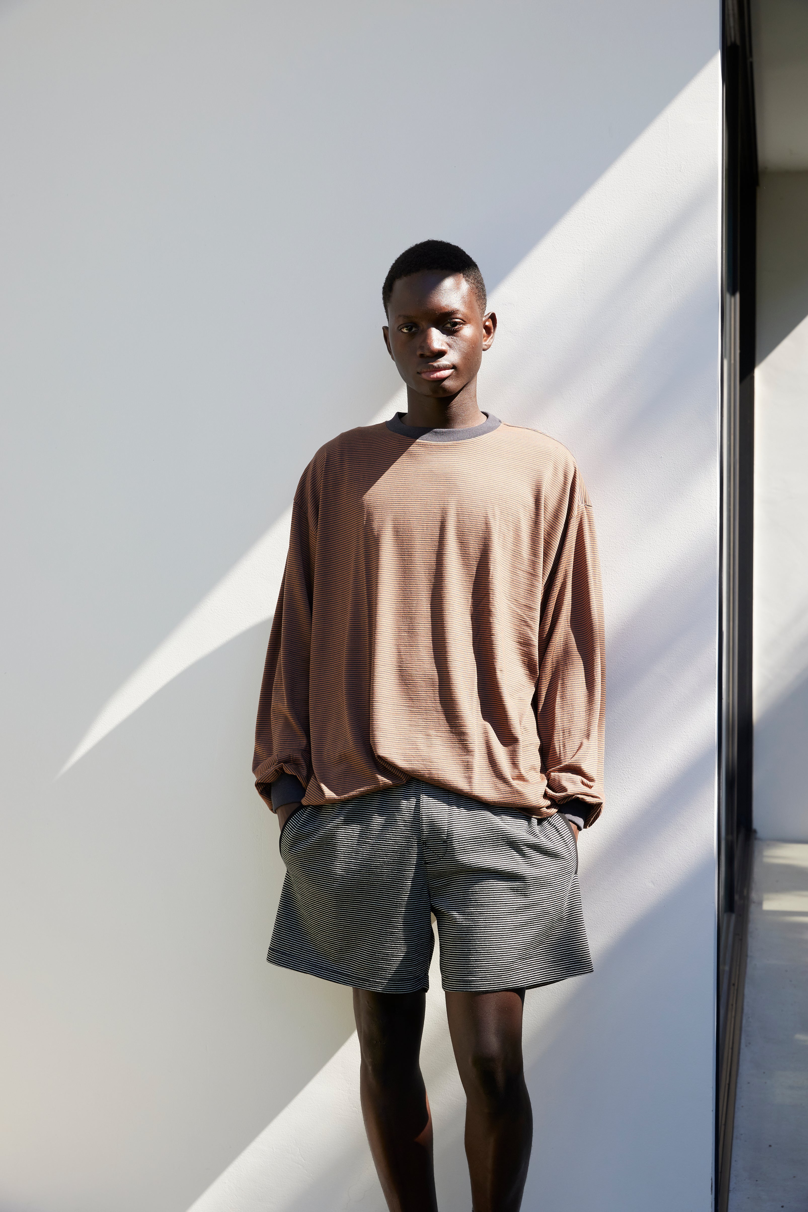 メリノウール ロングスリーブ Tシャツ / CAMEL / ONC MERINO