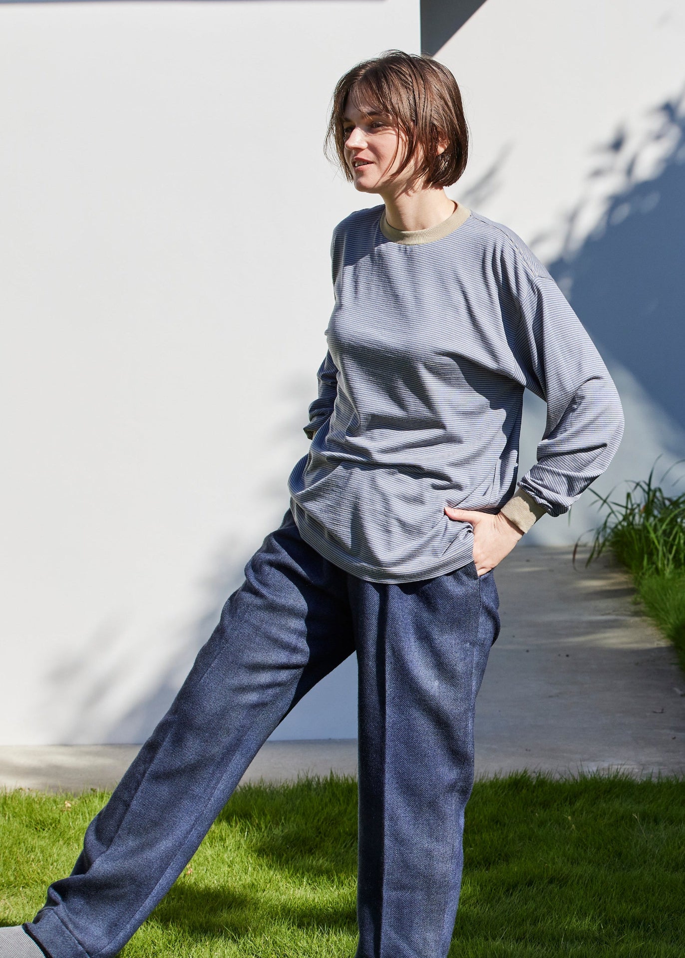 ONC MERINO ロングスリーブTシャツ メリノウール ロングスリーブ Tシャツ / NAVY / ONC MERINO